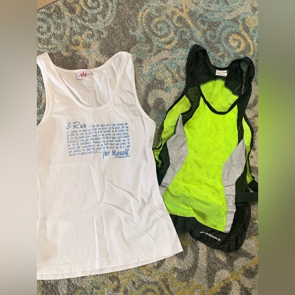 Brooks Tops Brooks Running Reflective Vest And Tank Poshmark
